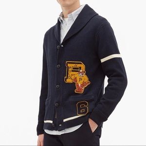Polo Ralph Lauren Navy Varsity Cardigan M